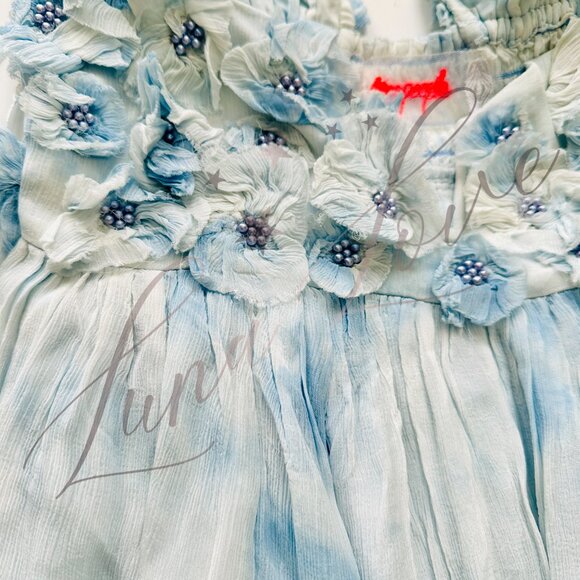 FREE PEOPLE Mango Mambo Maxi Dress In Blue (size XS) NWT - Picture 6 of 14